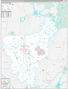 Yuba City Wall Map Premium Style